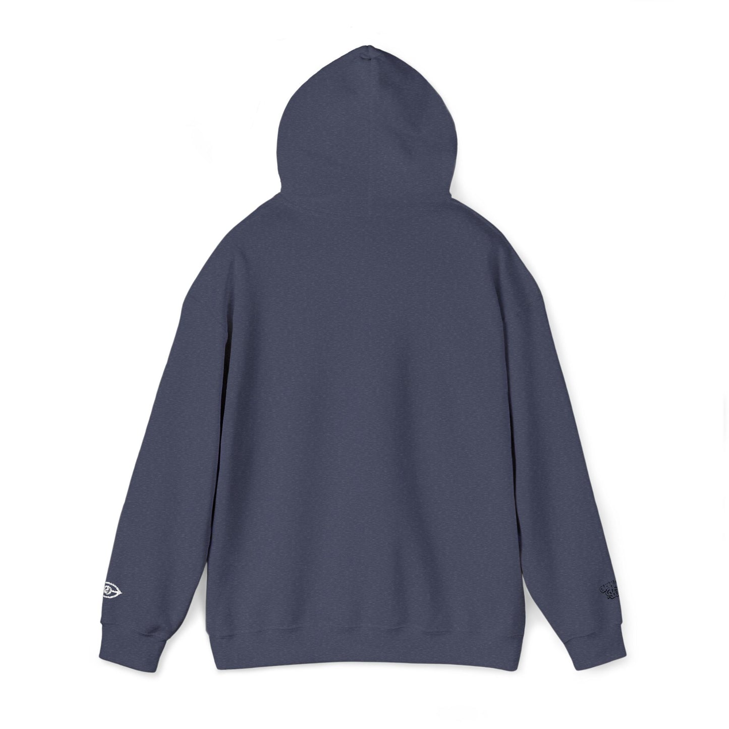 Embroidered Cymarshall Law CyVision Eye Graphic Hoodie – Minimalist White Eye Design Hooded Sweatshirt