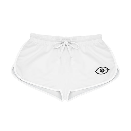CyVision Women's Relaxed Shorts  White(AOP)