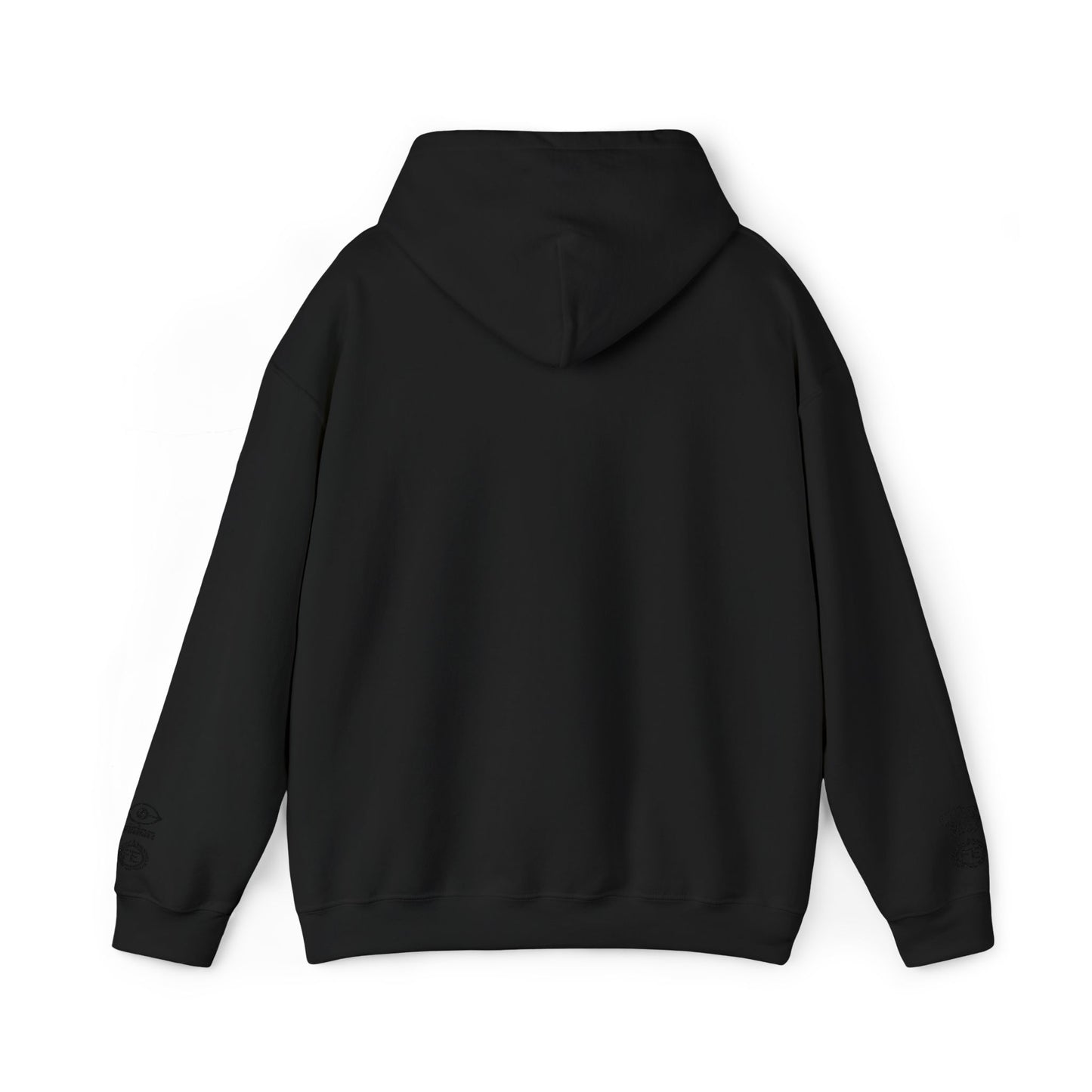 Everliven Sound Embroidery Graf Graphic Hoodie – Minimalist White Eye Design Hooded Sweatshirt