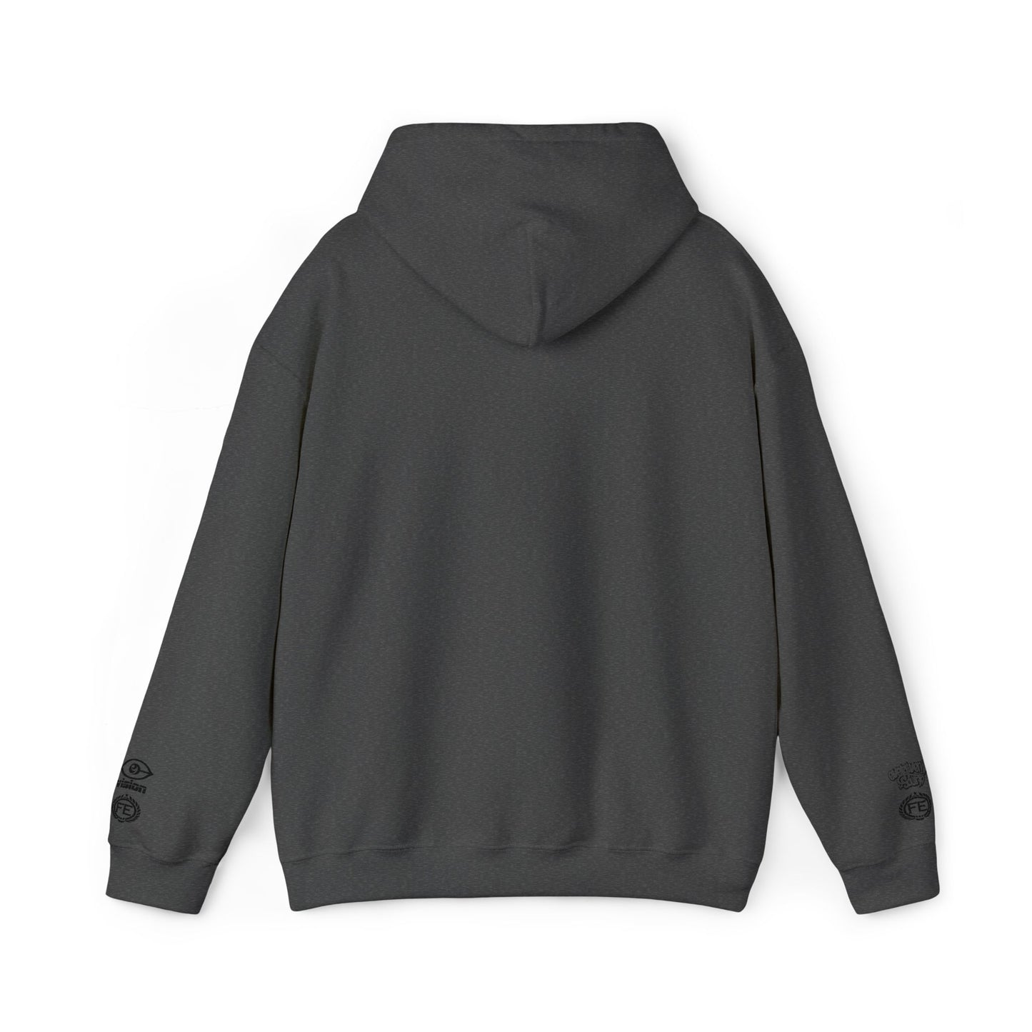 Everliven Sound Embroidery Graf Graphic Hoodie – Minimalist White Eye Design Hooded Sweatshirt