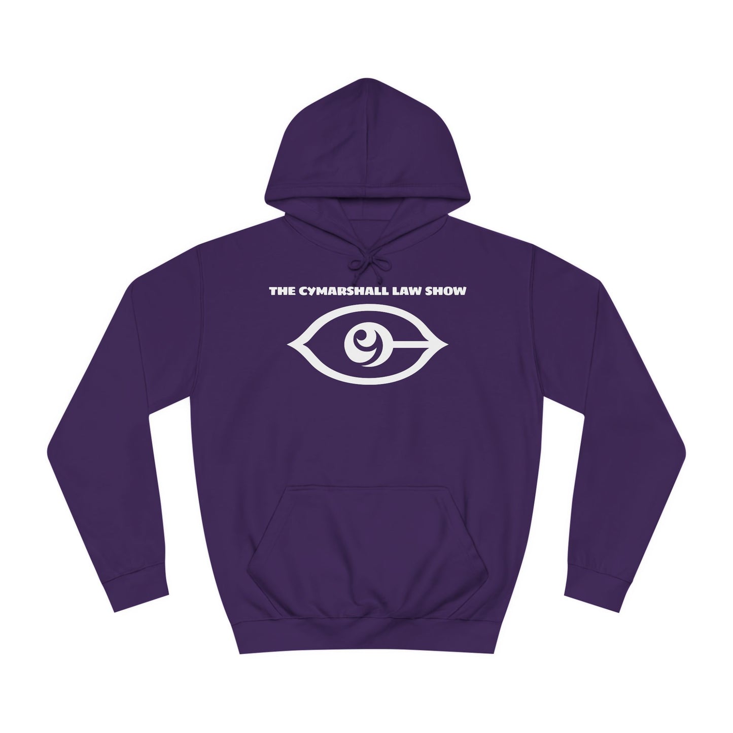 The Cymarshall Law Show (White Logo)Unisex College Hoodie