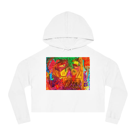Family Paint Cropped Hooded Sweatshirt 3
