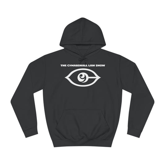 The Cymarshall Law Show (White Logo)Unisex College Hoodie