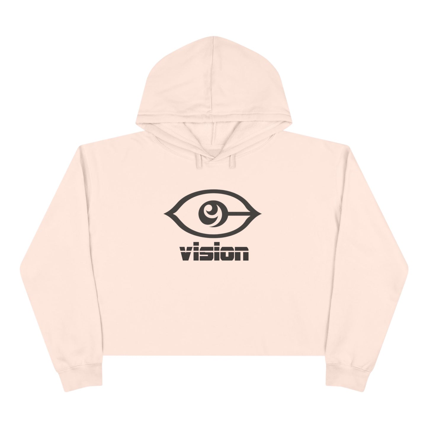 Cymarshall Law Crop Hoodie — Vision Logo Cropped Hoodie ("vision" Front, Cymarshall Law & FE Back)