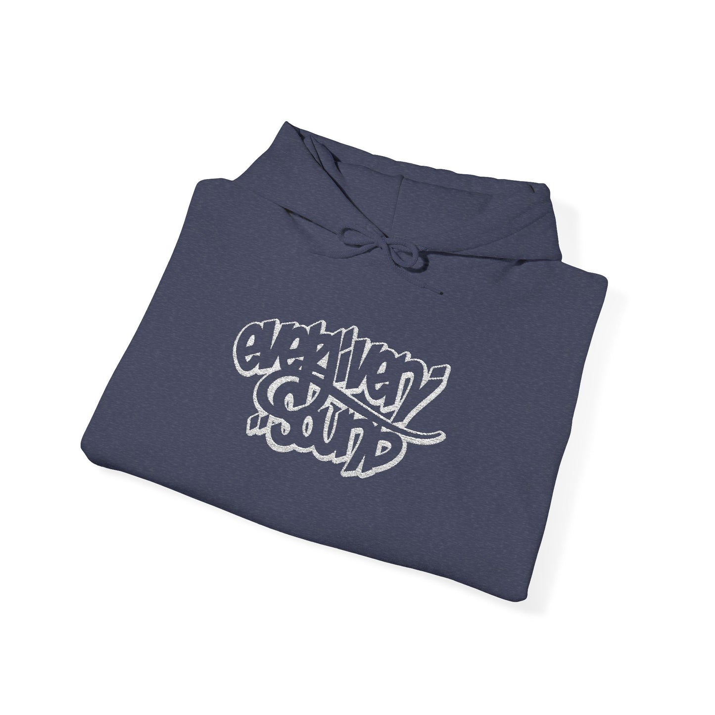 Everliven Sound Embroidery Graf Graphic Hoodie – Minimalist White Eye Design Hooded Sweatshirt