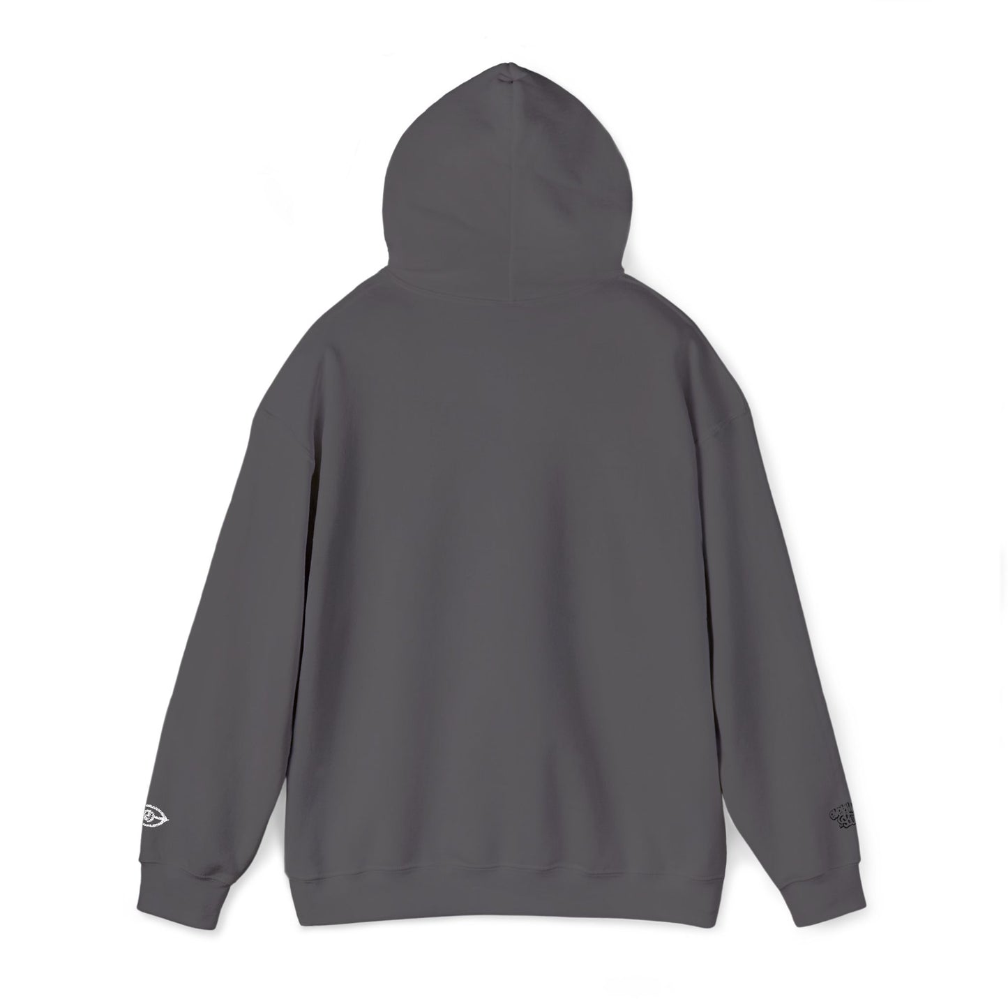 Embroidered Cymarshall Law CyVision Eye Graphic Hoodie – Minimalist White Eye Design Hooded Sweatshirt