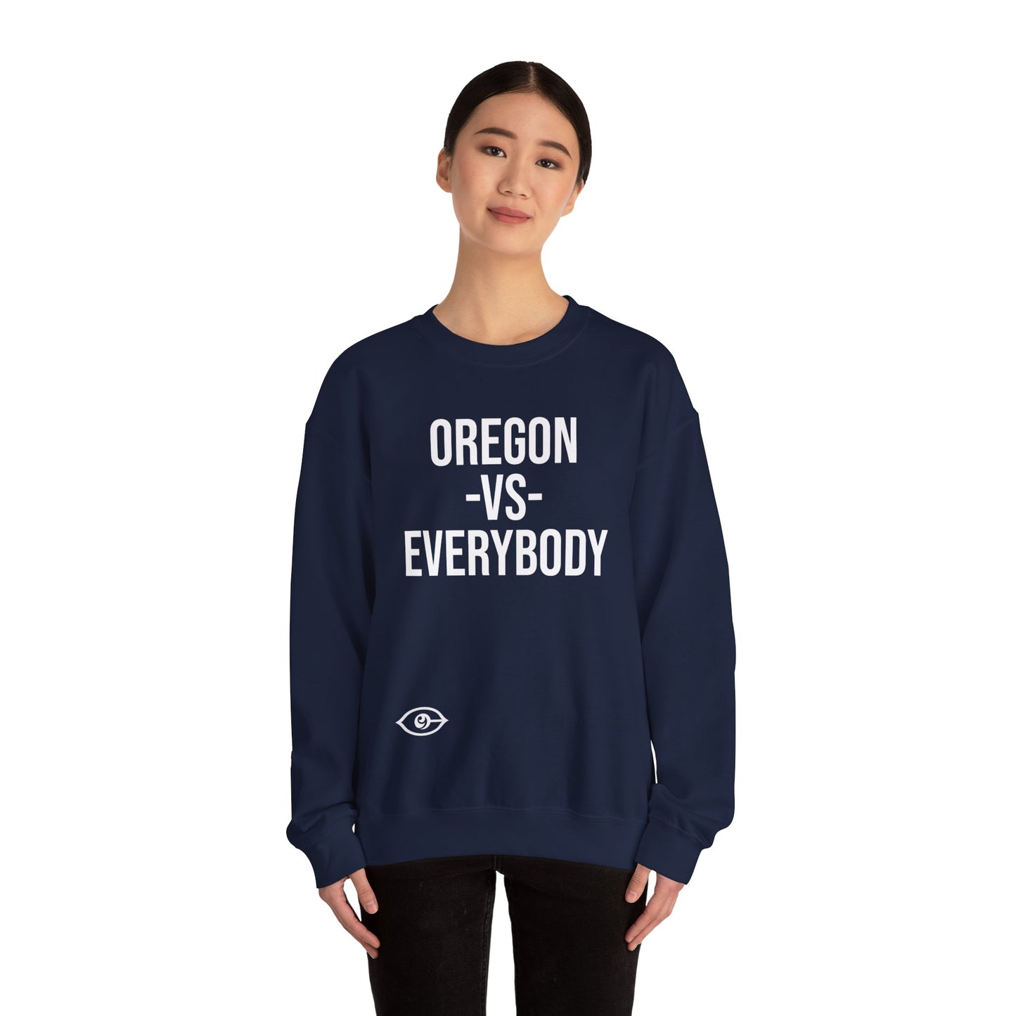 Oregon  -VS - Everybody Unisex Heavy Blend™ Crewneck Sweatshirt