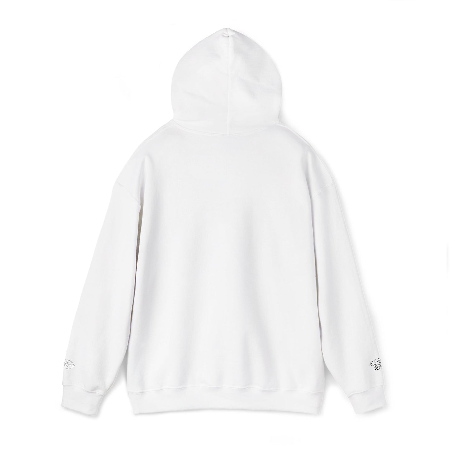 Embroidered Cymarshall Law CyVision Eye Graphic Hoodie – Minimalist White Eye Design Hooded Sweatshirt