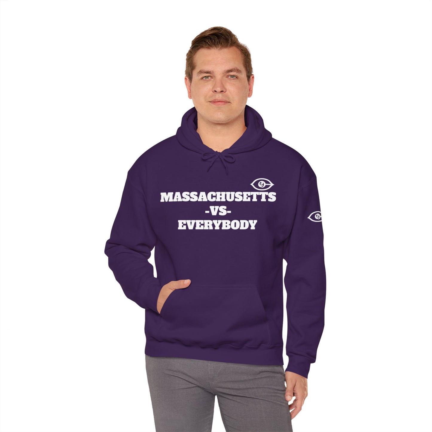 Massachusetts VS Everybody Unisex Heavy Blend™ Hoodie Sweatshirt