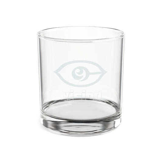 Engraved 10.5oz Whiskey Glass — Eye Motif Personalized Rocks Glass