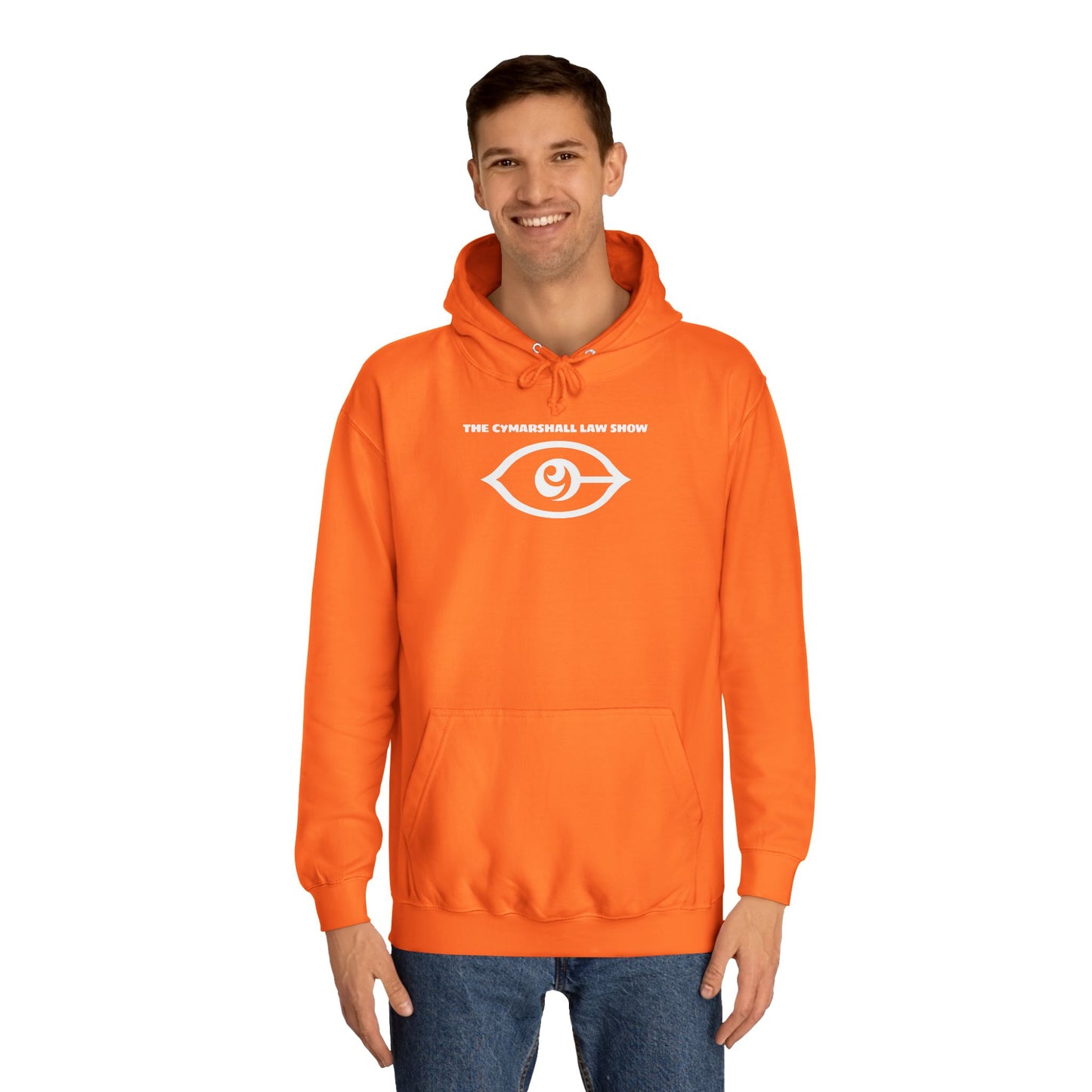 The Cymarshall Law Show (White Logo)Unisex College Hoodie