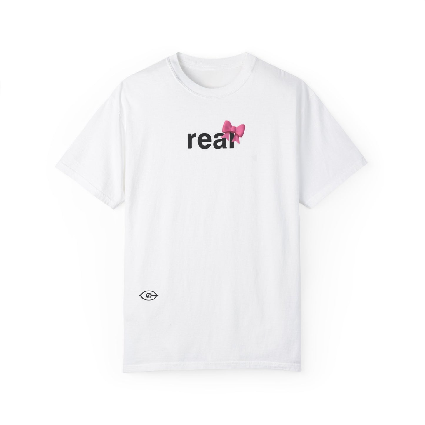 Real with the Pink Bow - Unisex Garment-Dyed T-shirt