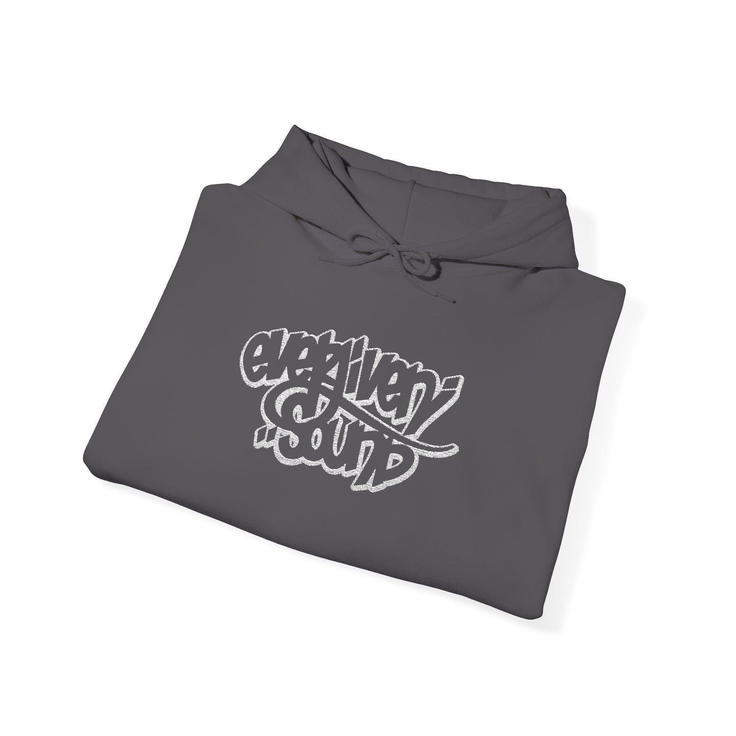 Everliven Sound Embroidery Graf Graphic Hoodie – Minimalist White Eye Design Hooded Sweatshirt